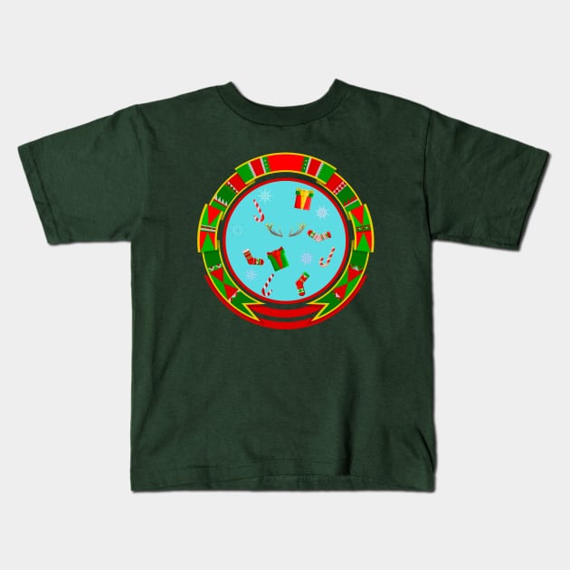 Merry Christmas Kids T-Shirt by arxitrav